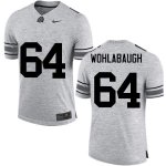 NCAA Ohio State Buckeyes Men's #64 Jack Wohlabaugh Gray Nike Football College Jersey LVB5145IA